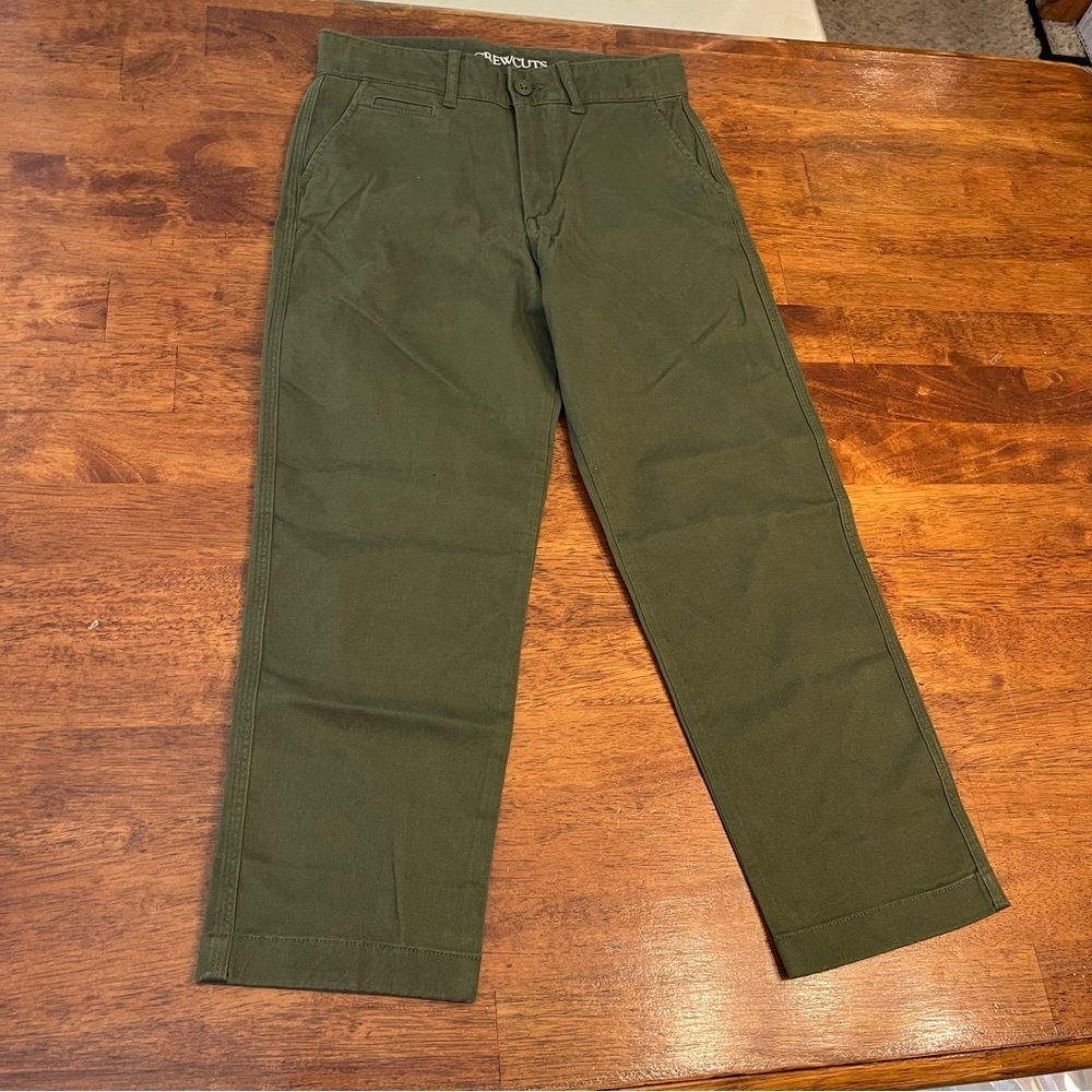 NWT Crewcuts Forest Green Relaxed fit Trousers size 10